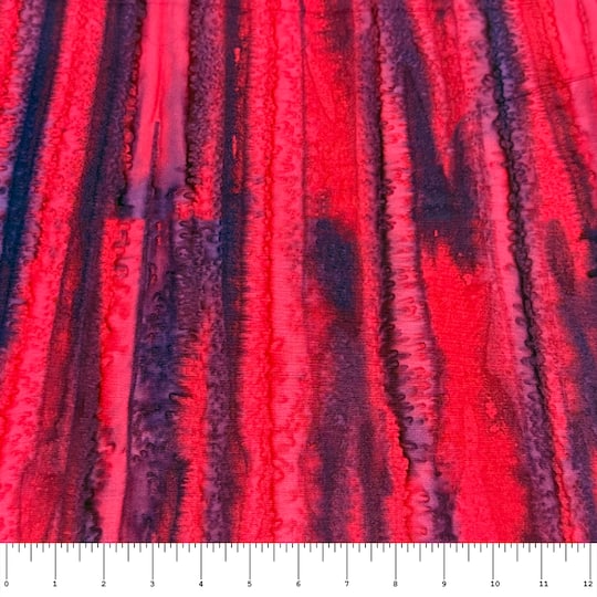 Feldman Batik Raspberry Lavender Tonal Cotton Fabric